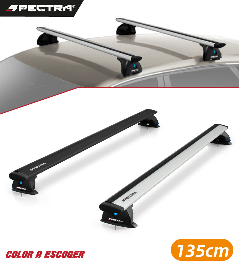 Racks ZRK-807-M-135-XXX completos estilo wingbar (135cm)