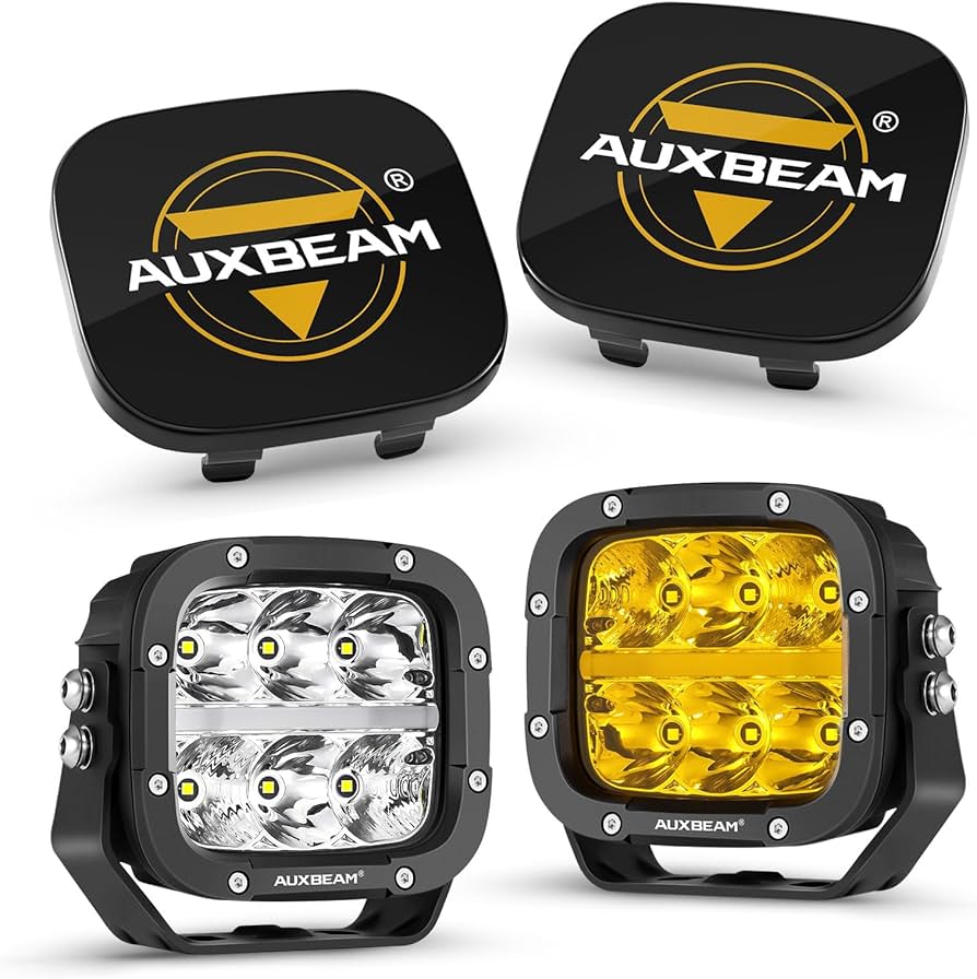 Par Cubos Auxbeam 5" 132W Bitono y DRL Ámbar