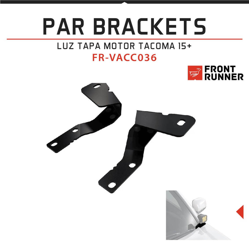 PAR BRACKETS LUZ TAPA MOTOR TACOMA 15+