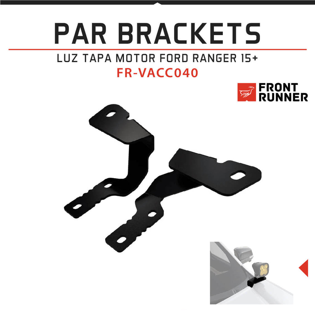PAR BRACKETS LUZ TAPA MOTOR FORD RANGER 15+