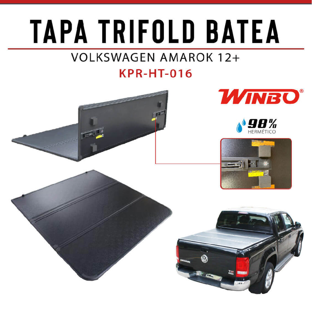 TAPA TRIFOLD BATEA VOLKSWAGEN AMAROK / FOTON THUNLAND V9 12+