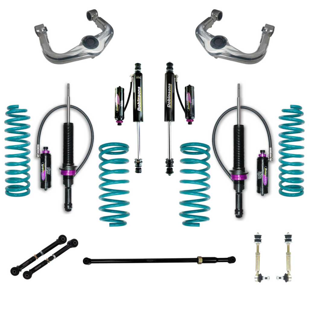 KIT DE SUSPENSIÓN DOBINSONS TOYOTA LAND CRUISER 300 2021+ 3" AMORTIGUADORES MRA