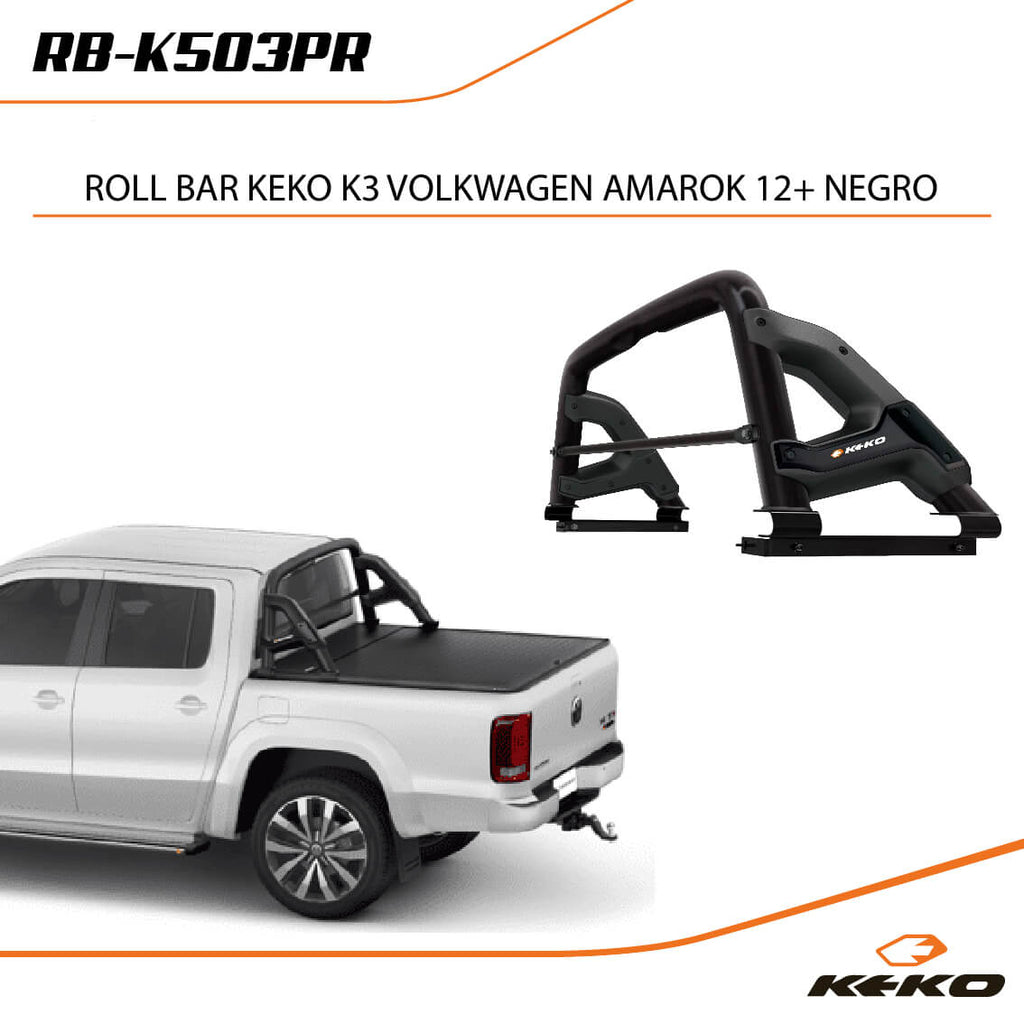 ROLL BAR KEKO K3 VOLKSWAGEN AMAROK NEGRO