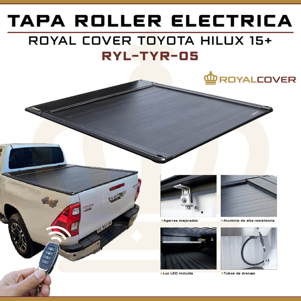 TAPA ROLLER ELECTRICA ROYAL C TOYOTA HILUX 15+