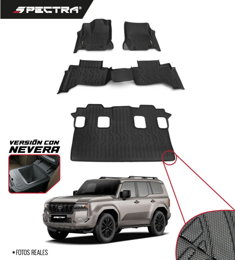 Toyota Land Cruiser Prado (2024+) versión con nevera - Textura Antideslizante