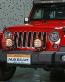 PAR AUXBEAM REDONDO 7" V-MAX SRS 228W 26100LM DRL AMB