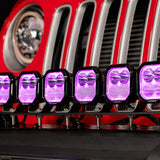 PAR CUBOS AUXBEAM 3" COLOR PLAY 116W COMBO