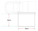 TOLDO IRONMAN DELTAWING 90° 2.5 X 2.5 MTS BLACKOUT