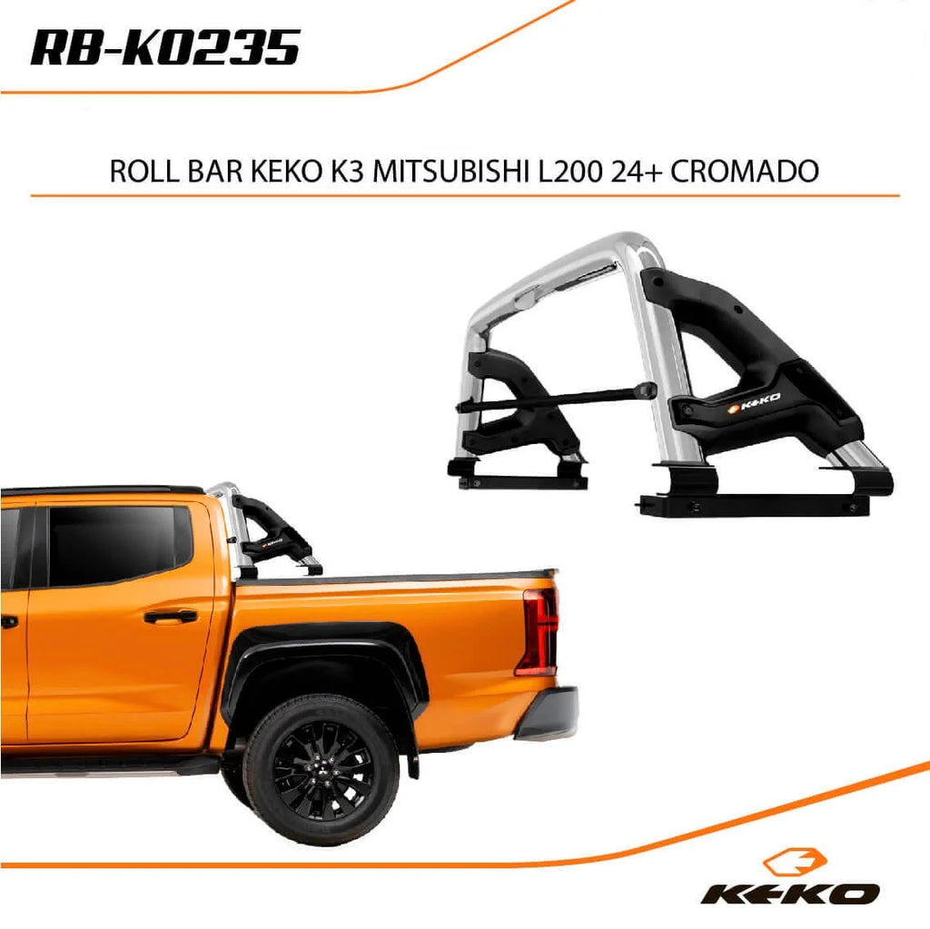 Roll Bar Keko K3 Mitsubishi L200 2024+ Cromado