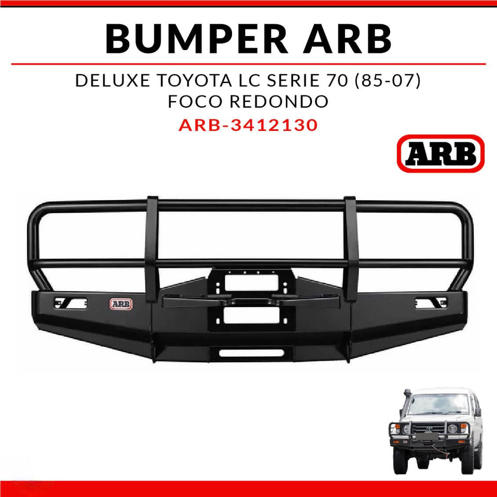 Bumper ARB Deluxe Toyota Land Cruiser Serie 70 1985-2007 Foco Redondo