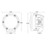 PAR RIGID 360-SRS 4" SAE YELLOW