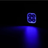 PAR CUBOS AUXBEAM 3" COLOR PLAY 116W COMBO