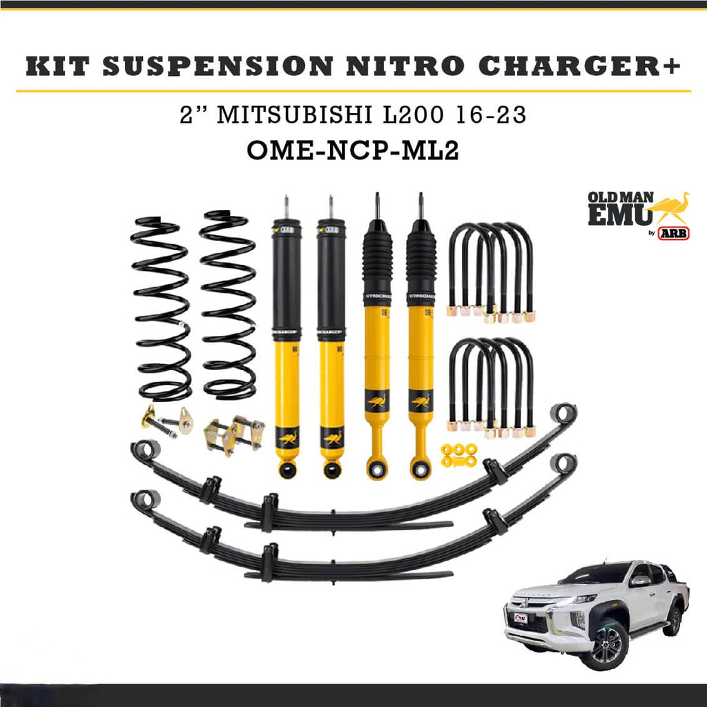 Kit Suspensión Nitro Charger + 2" Mitsubishi L200 2016-2023