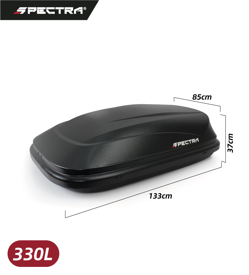 Baúl portaequipajes 330 L negro mate