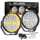 PAR AUXB REDONDO 9" RAY-L SRS 318W 34180LM DUAL DRL