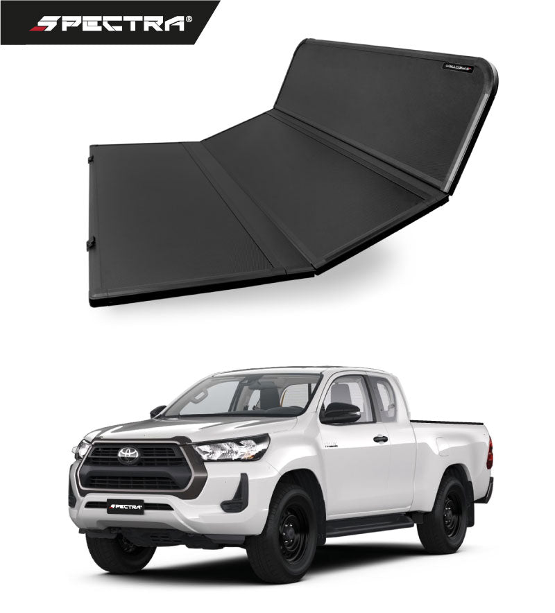 Tapa dura trifold para Toyota Hilux extra cabina (2015+)