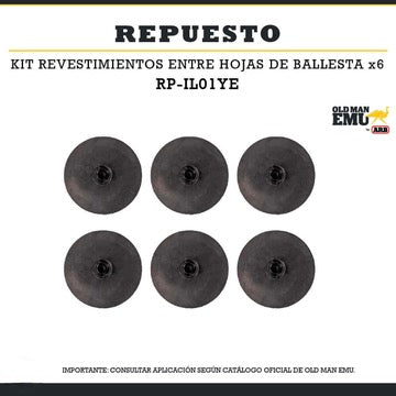 Kit Revestimientos Entre Hojas de Ballesta X6 ARB