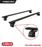 Barras para techo para riel bajo de 120cm negro