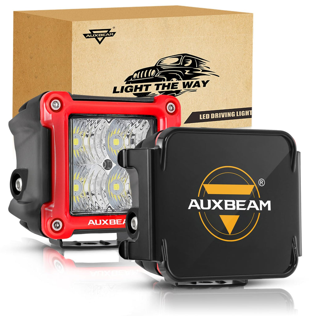 Par Cubos Auxbeam 3" 40W Marco Naranja