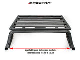 Roll bar universal negro con canasta