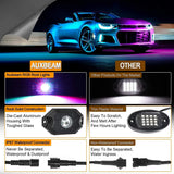 ROCK LIGHT AUXBEAM RGB BLUETOOTH (8 PCS)