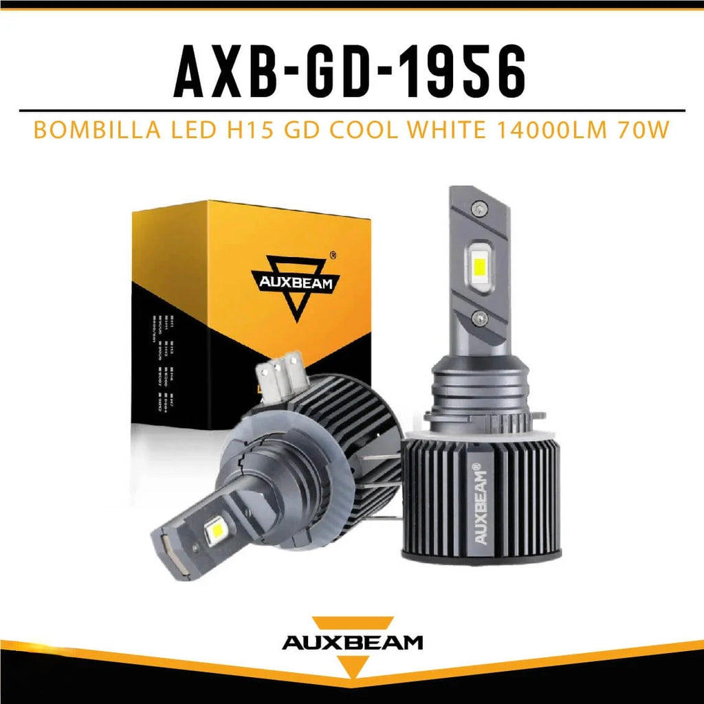 Bombilla LED H15 GD Cool White 14000lm 70W Auxbeam