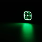 PAR CUBOS AUXBEAM 3" COLOR PLAY 116W COMBO