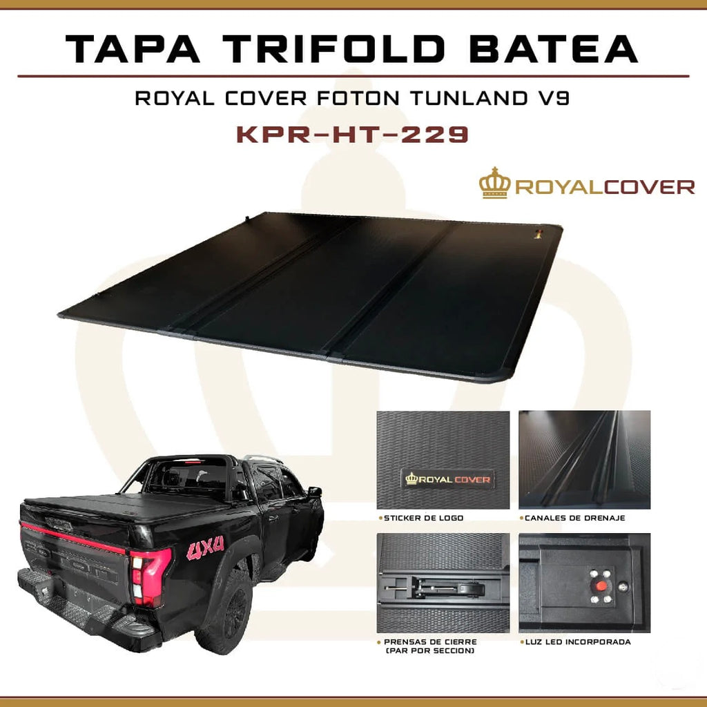 Tapa Trifold Batea Foton Tunland V9 Royal Cover