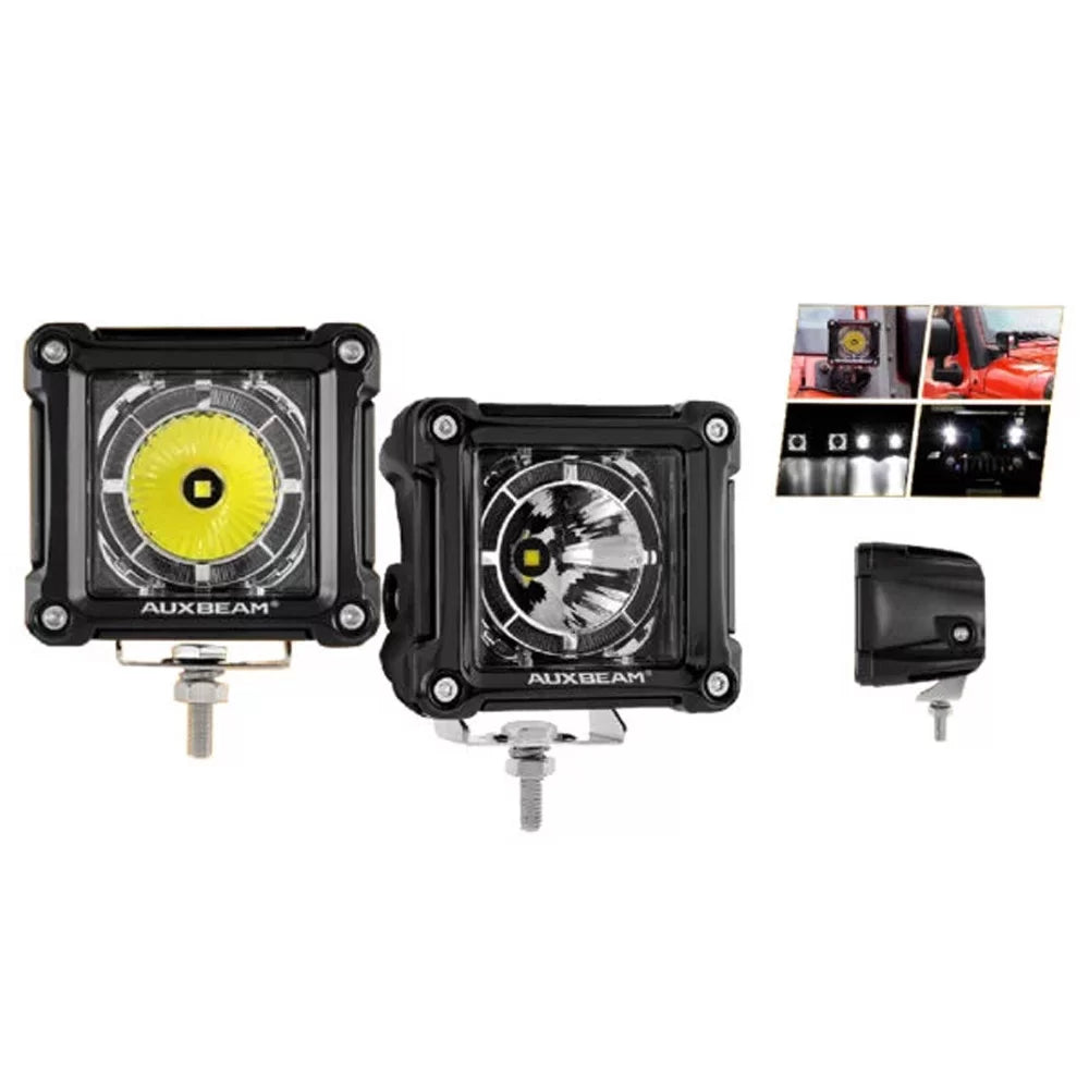 Par Cubos Auxbeam 3" 20W DRL y Spot