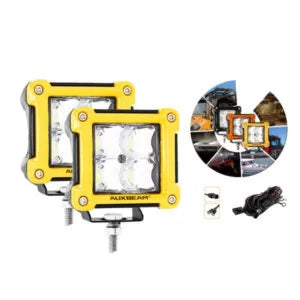 Par Cubos Auxbeam 3" 40W Marco Amarillo