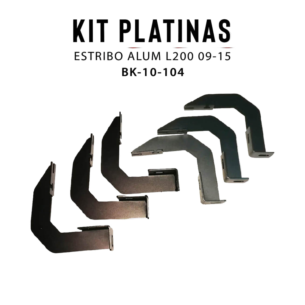 KIT PLATINAS ESTRIBO ALUM L200 09-15