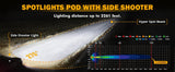 PAR AUXBEAM REDONDO 7" V-MAX SRS 228W 26100LM DRL AMB