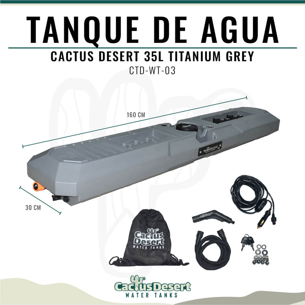 Tanque Cactus Desert - Titanium Grey 35L