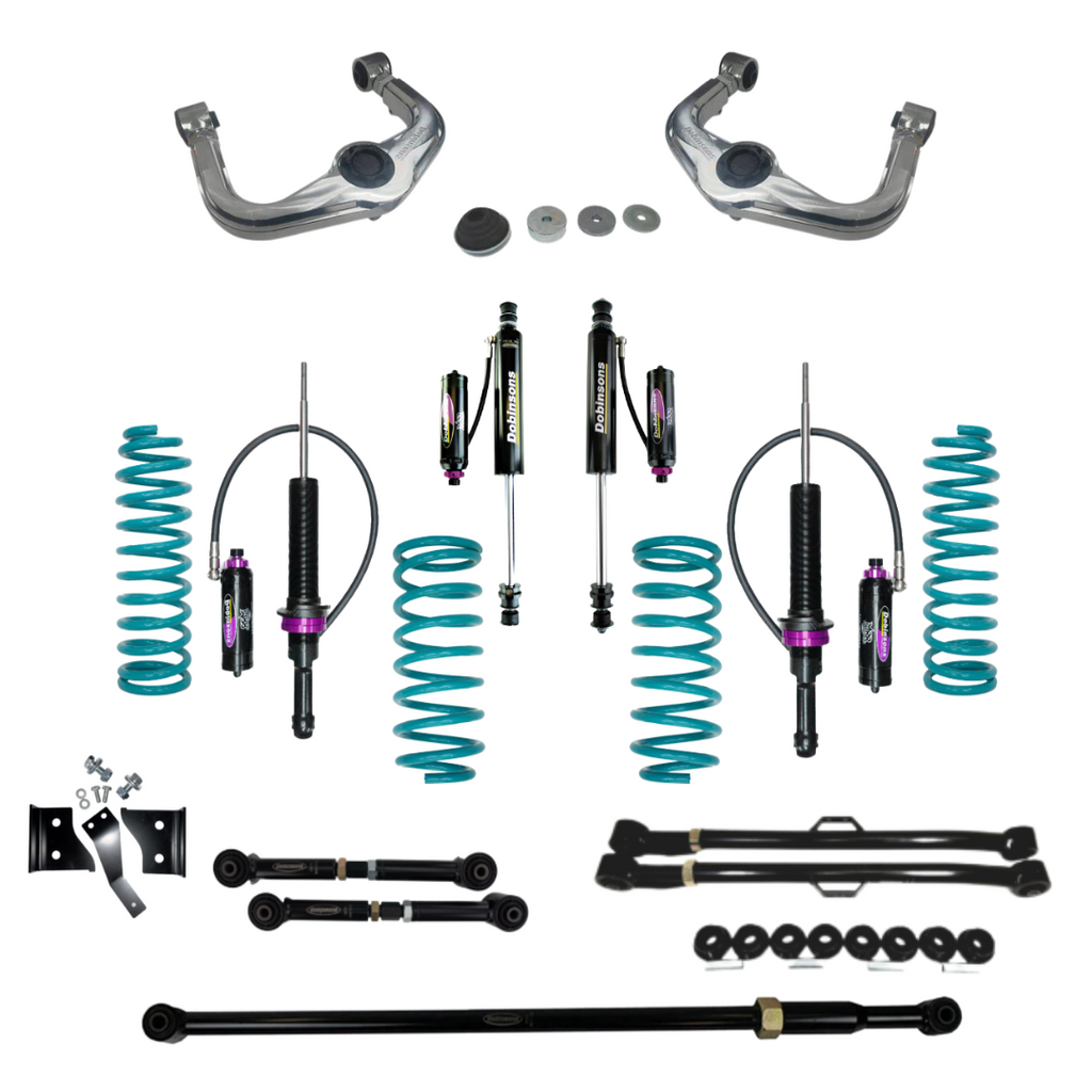 KIT DE SUSPENSIÓN DOBINSONS NISSAN NP300 2014+ 3" AMORTIGUADORES MRA