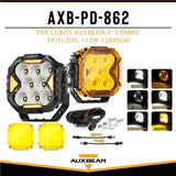 Par Cubos Auxbeam 4" Combo SP/FL DRL 112W 12800lm