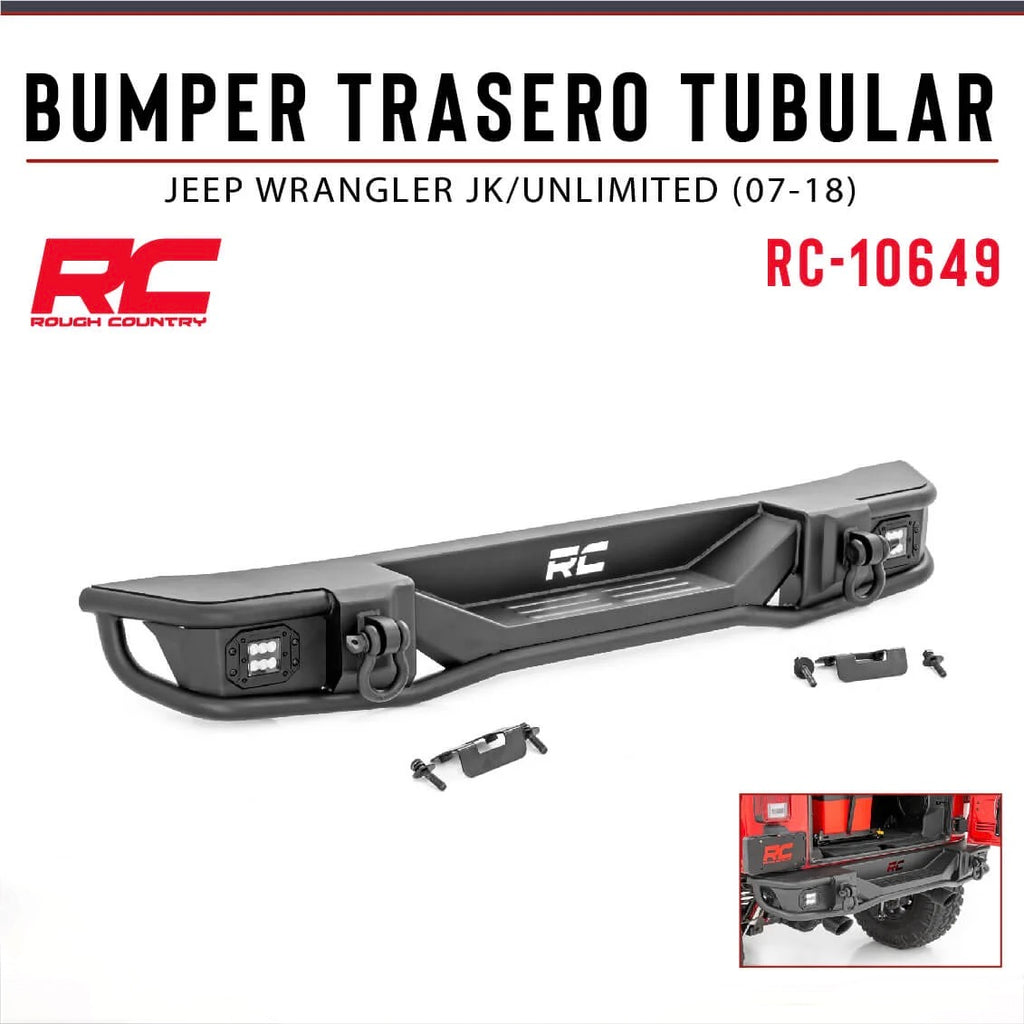 Bumper Trasero Tubular Jeep Wrangler JK/Unlimited 2007-2018