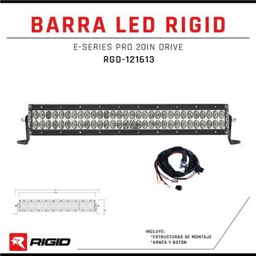 Barra LED Rigid E-Series Pro 20" Drive