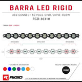 Barra LED Rigid 360 Connect 50 pulg Spot/Drive