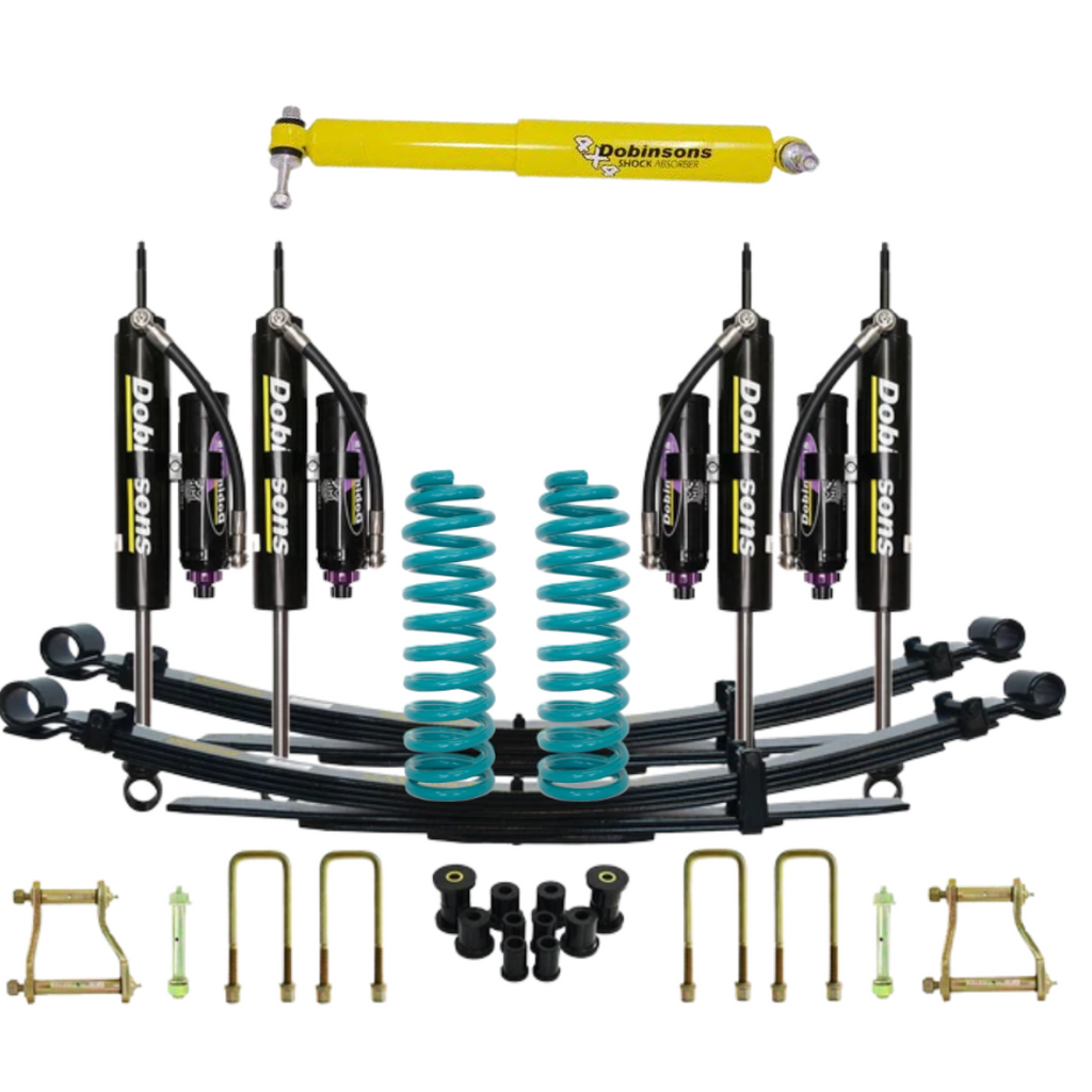 KIT DE SUSPENSIÓN COMPLETA DOBINSONS TOYOTA LAND CRUISER 78-79 1999+ 2" AMORTIGUADORES MRA