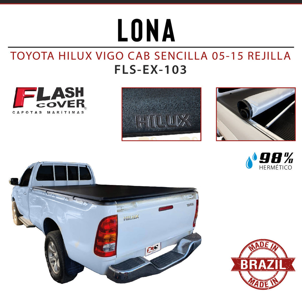 LONA TOYOTA HILUX VIGO CAB SENCILLA 05-15 REJILLA