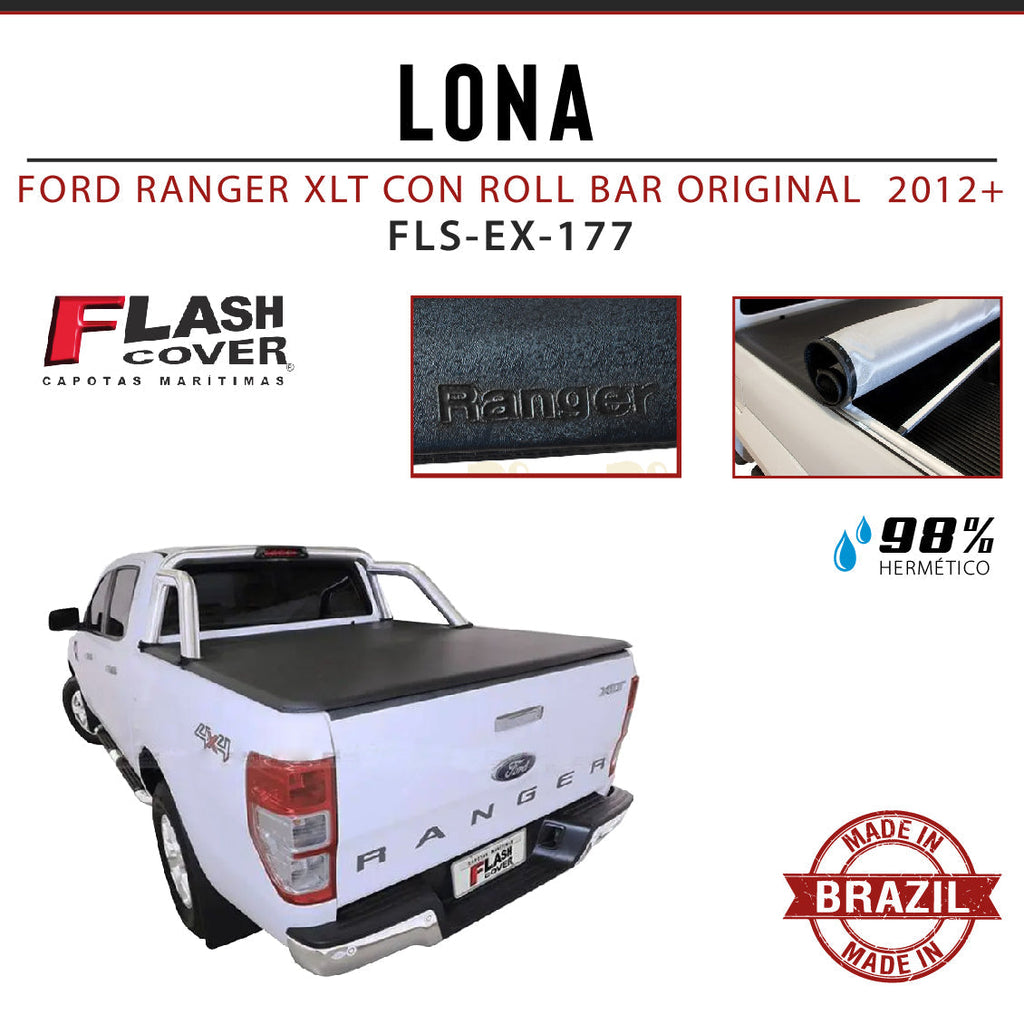 LONA FORD RANGER XLT CON ROLL BAR ORIGINAL  2012+