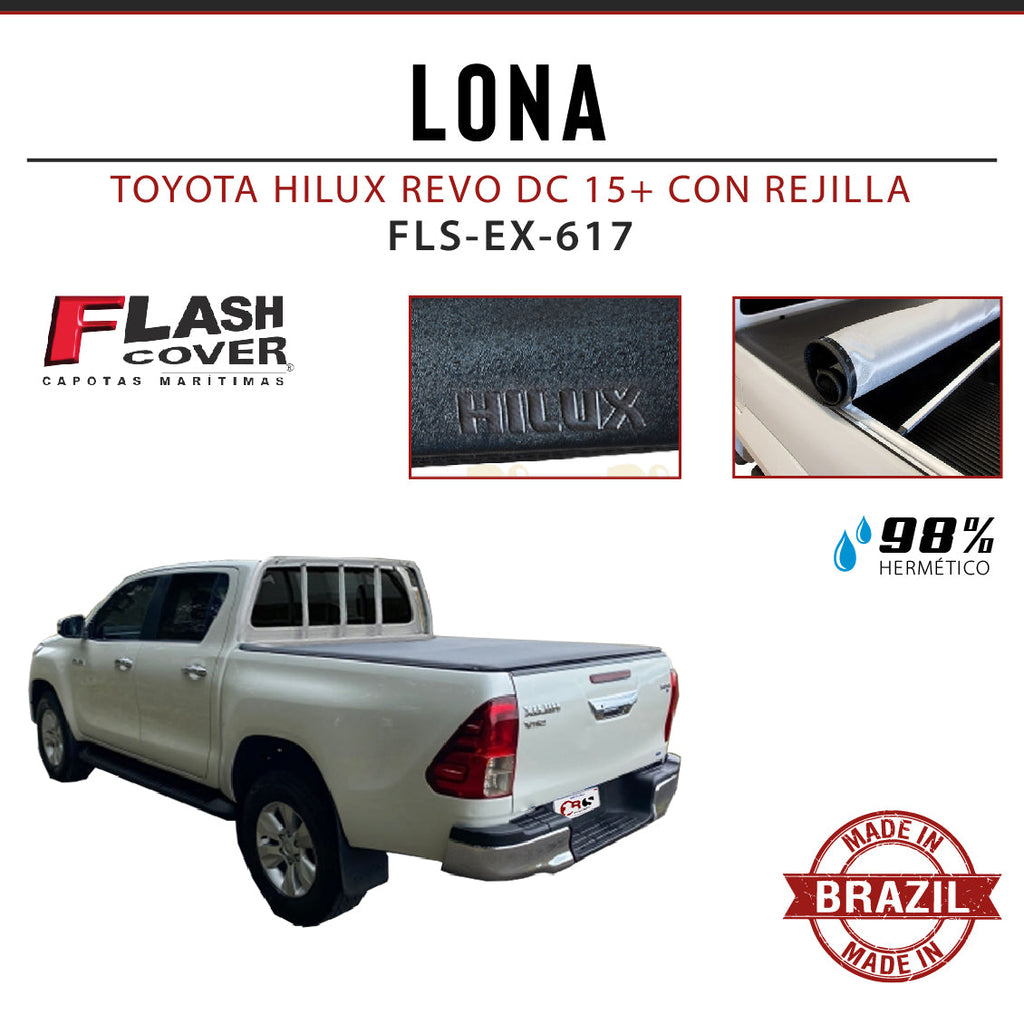 LONA TOYOTA HILUX REVO DC 15+ CON REJILLA