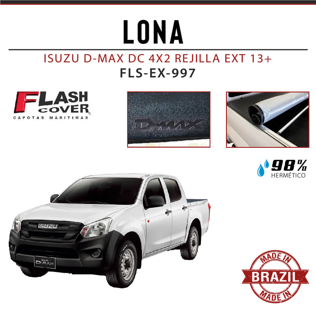 LONA ISUZU D-MAX DC 4X2 REJILLA EXT 13+