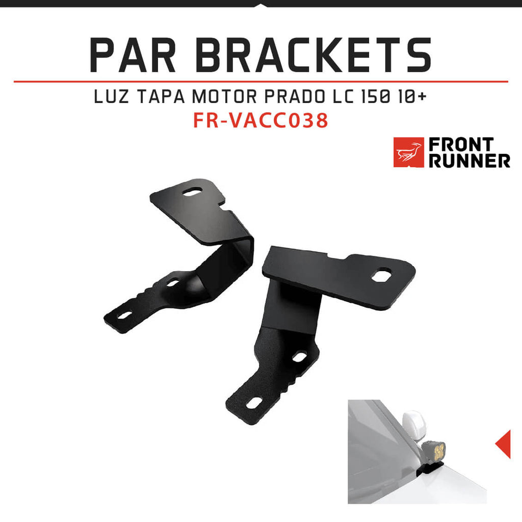 PAR BRACKETS LUZ TAPA MOTOR PRADO LC 150 10+
