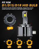 BOMBILLA LED AUXBEAM D1 D1S D1R 90W 15000LM REEMPLAZO HID