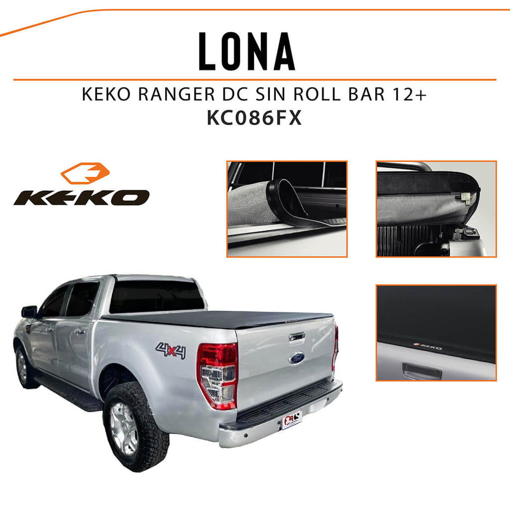LONA KEKO RANGER SIN ROLL BAR 12-23 / BT-50 DC 13-20/MAXUS T60/T90 / L200 24+