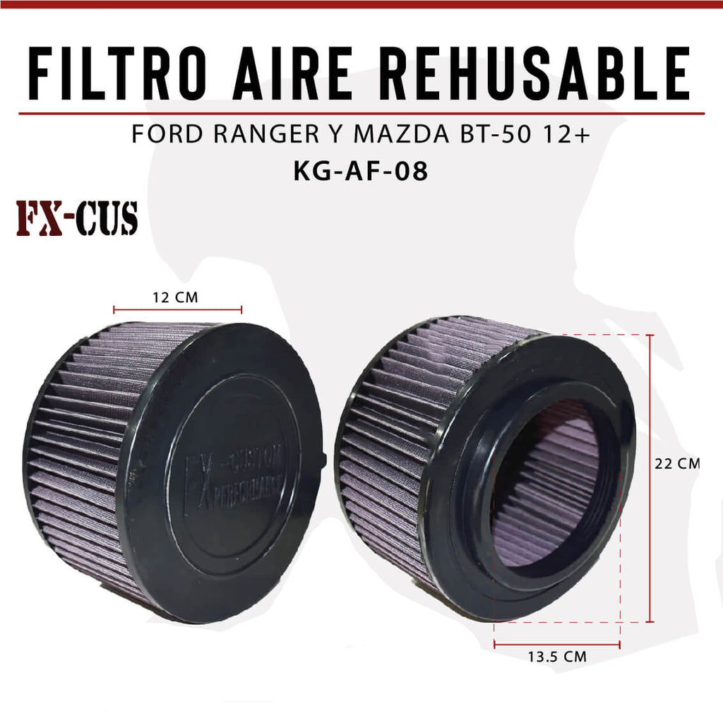 FILTRO AIRE REHUSABLE RANGER Y BT-50 12+