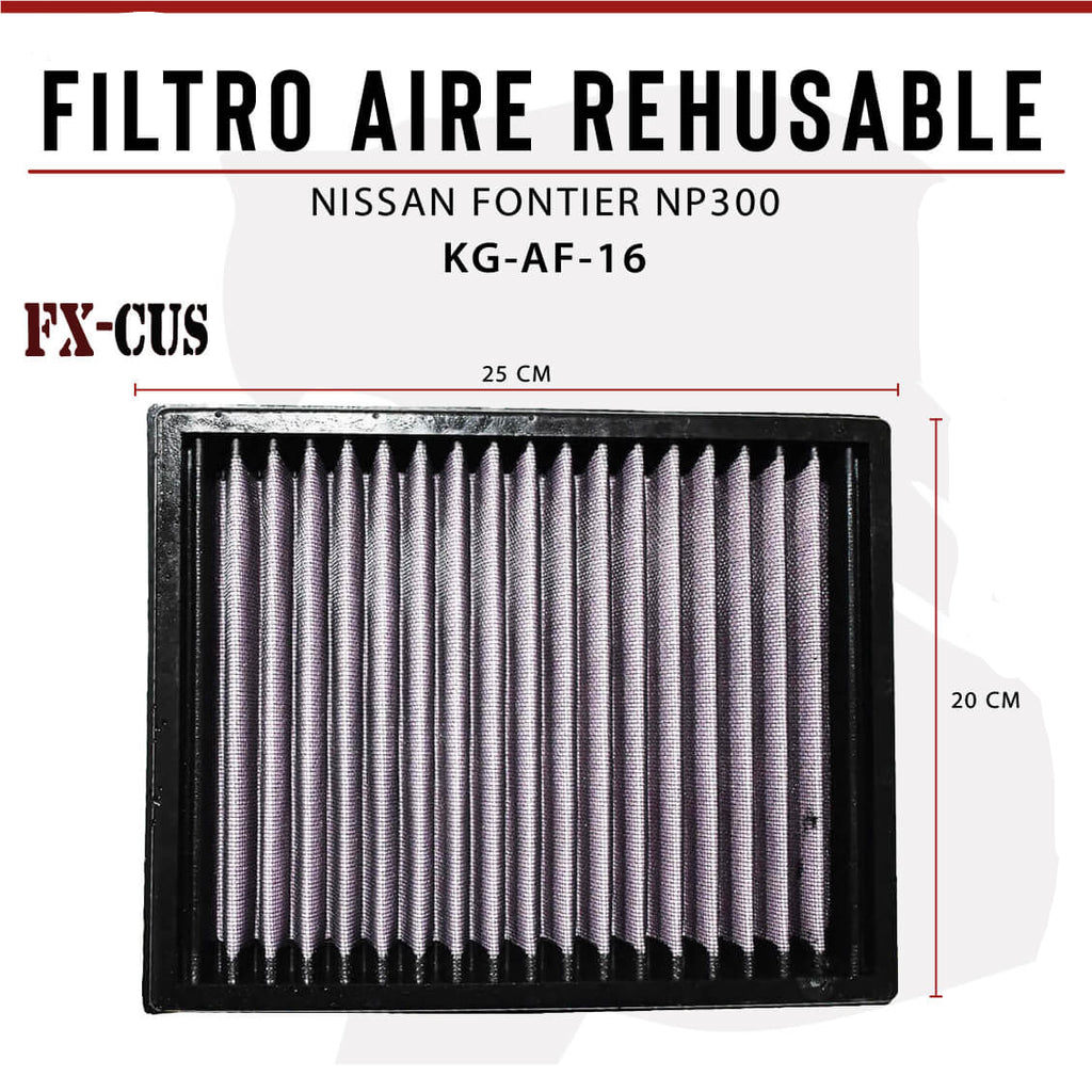 FILTRO AIRE REHUSABLE NISSAN FRONTIER NP300