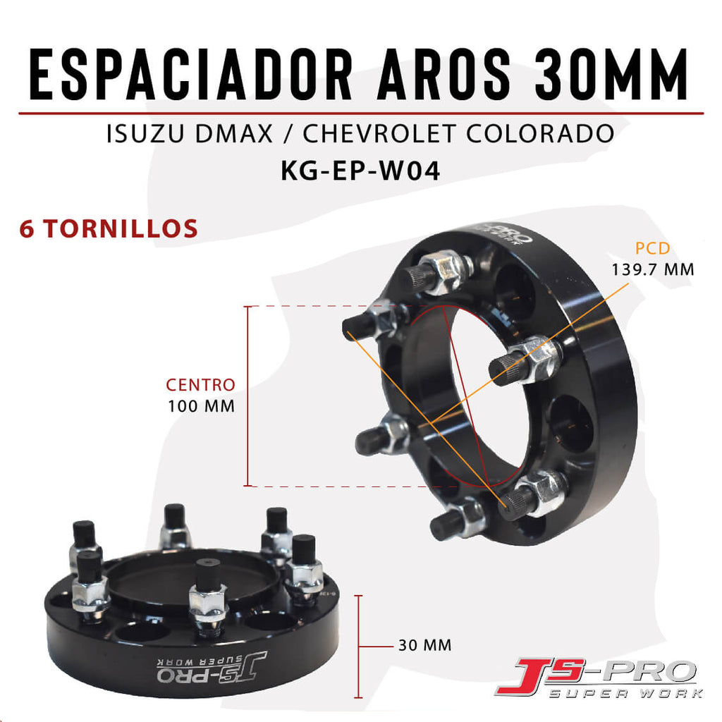 ESPACIADOR AROS 30MM (6X139.7) CENTRO 100.1MM D-MAX/COLORADO