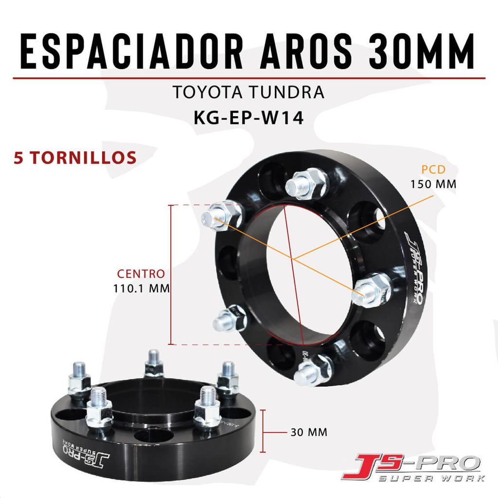 ESPACIADOR AROS 30MM (5x150) CENTRO 110.1MM TUNDRA